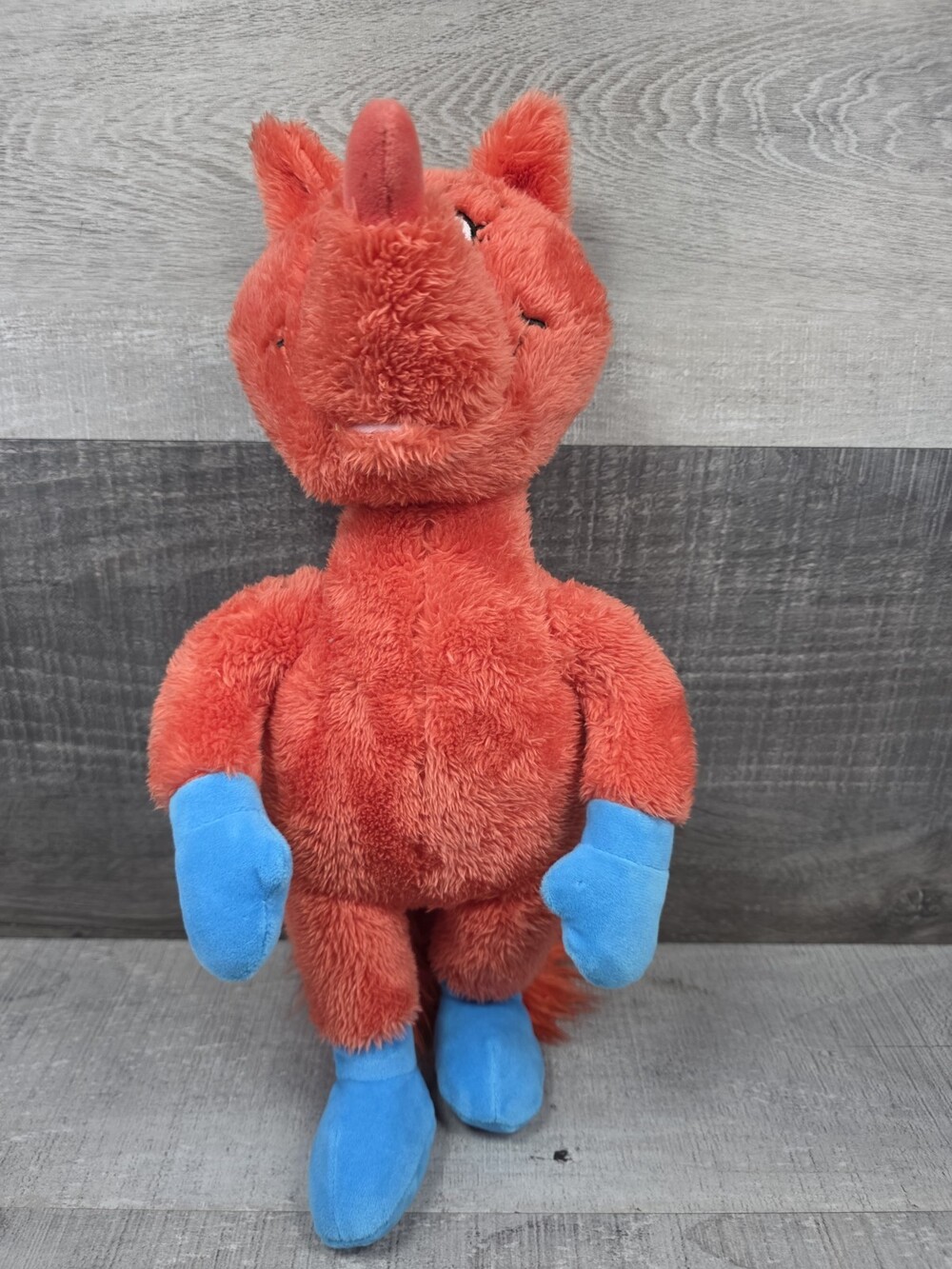 Kohls Cares Dr. Seuss Fox In Socks Plush Red Blue Stuffed Animal Toy g48